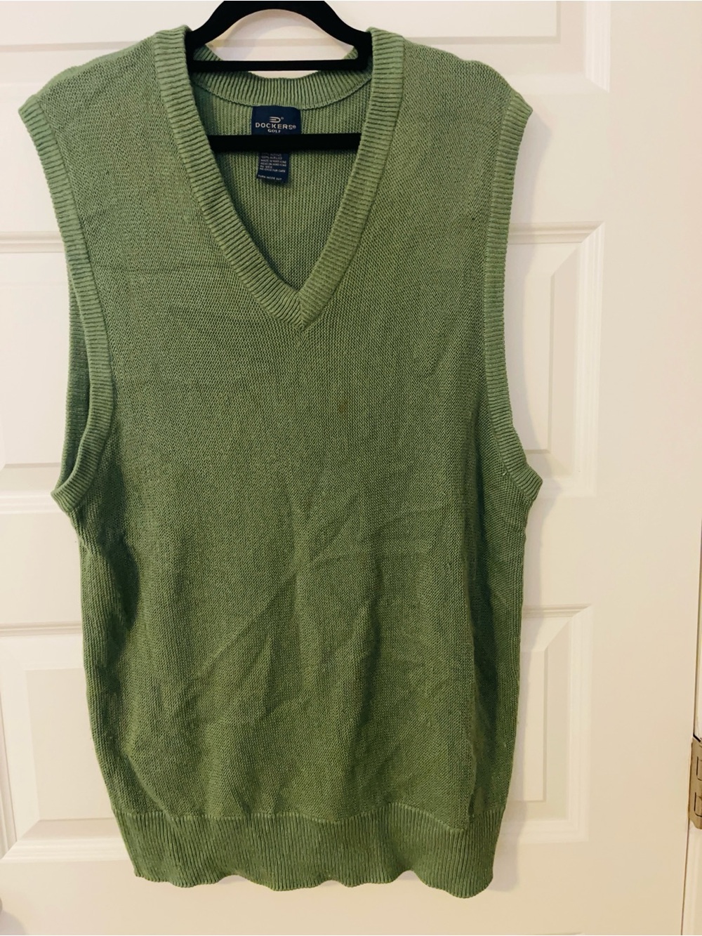 Dockers Green V-Neck Golf Sweater Vest